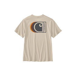 T-shirt leggera relaxed fit con grafica C OAT MILK